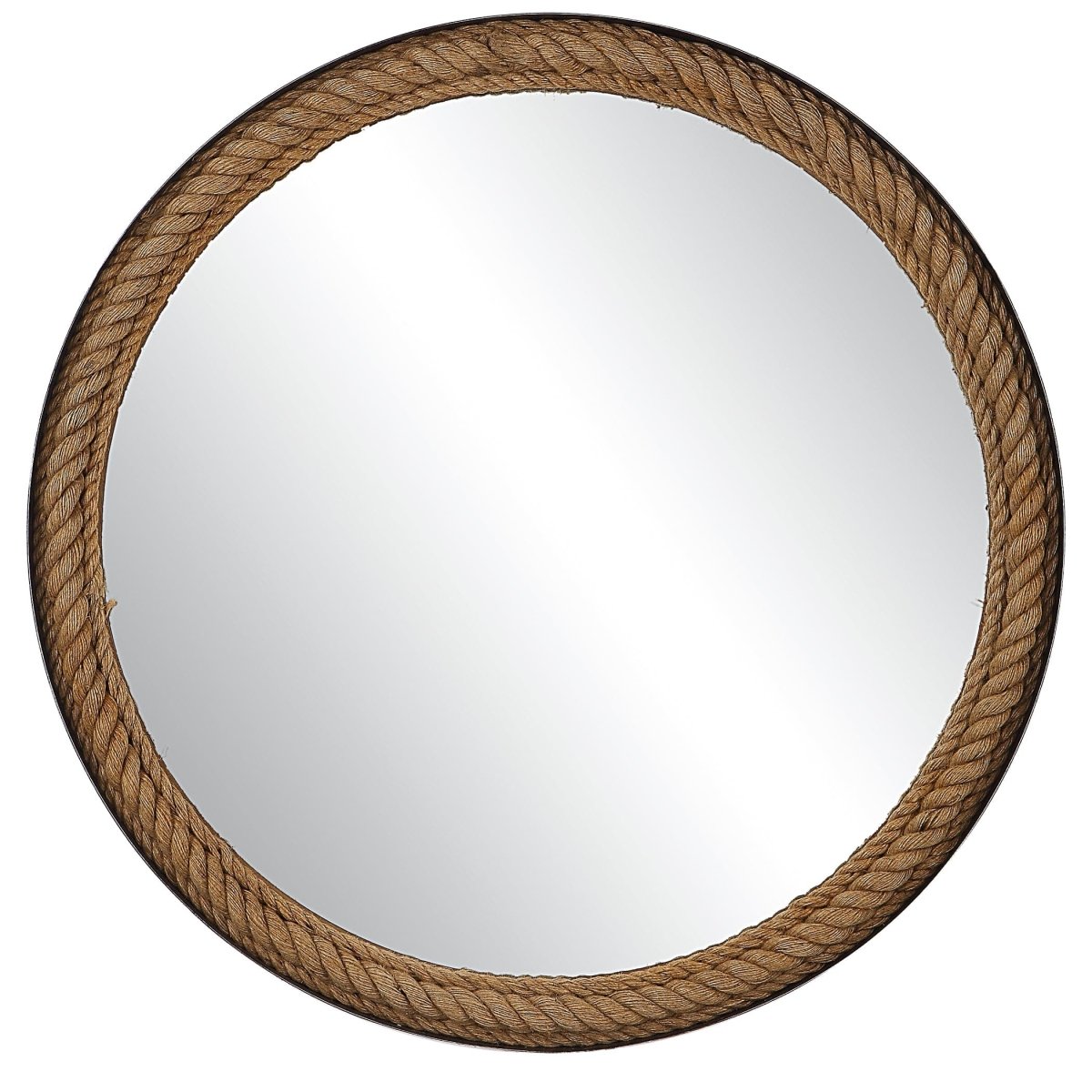 Bolton Round Rope Mirror - Uttermost - Round Mirrors by Modest Hut