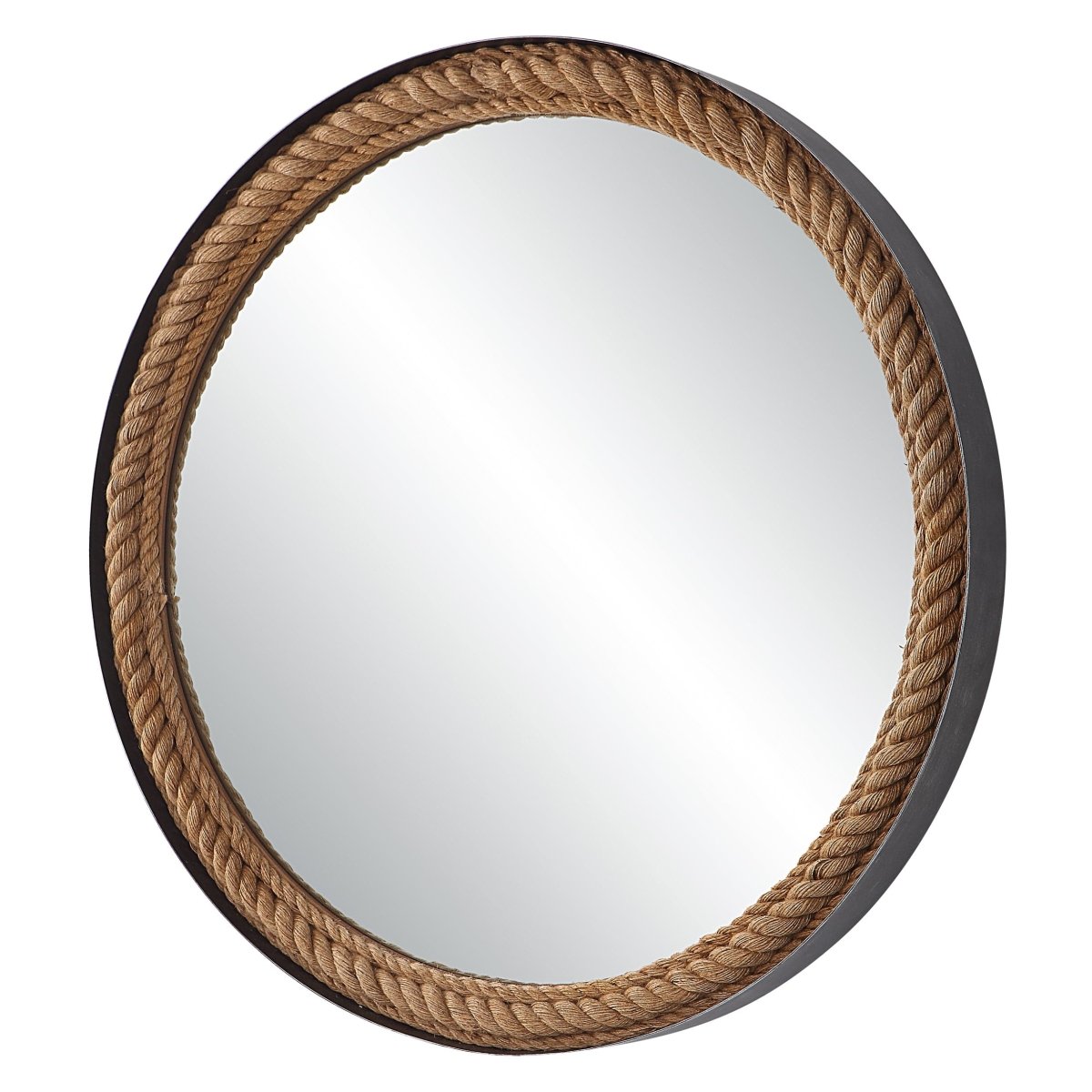 Bolton Round Rope Mirror - Uttermost - Round Mirrors by Modest Hut