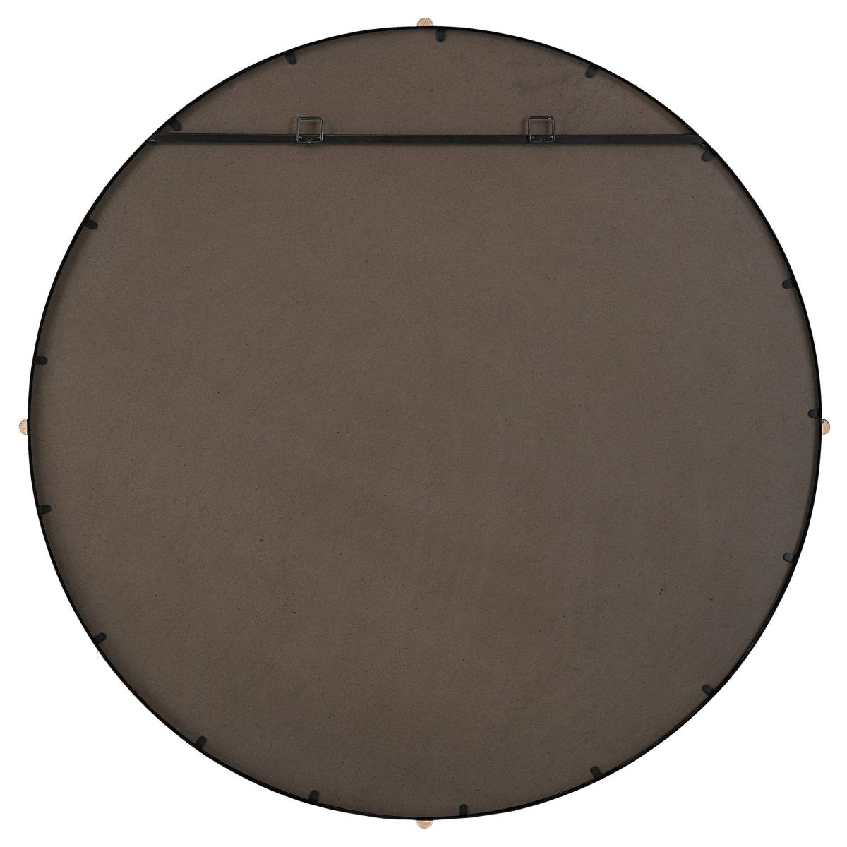 Bonded Round Black Mirror - Uttermost - Round Mirrors by Modest Hut