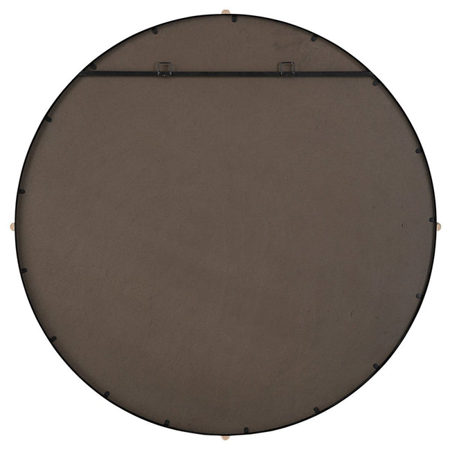Bonded Round Black Mirror - Uttermost - Round Mirrors by Modest Hut