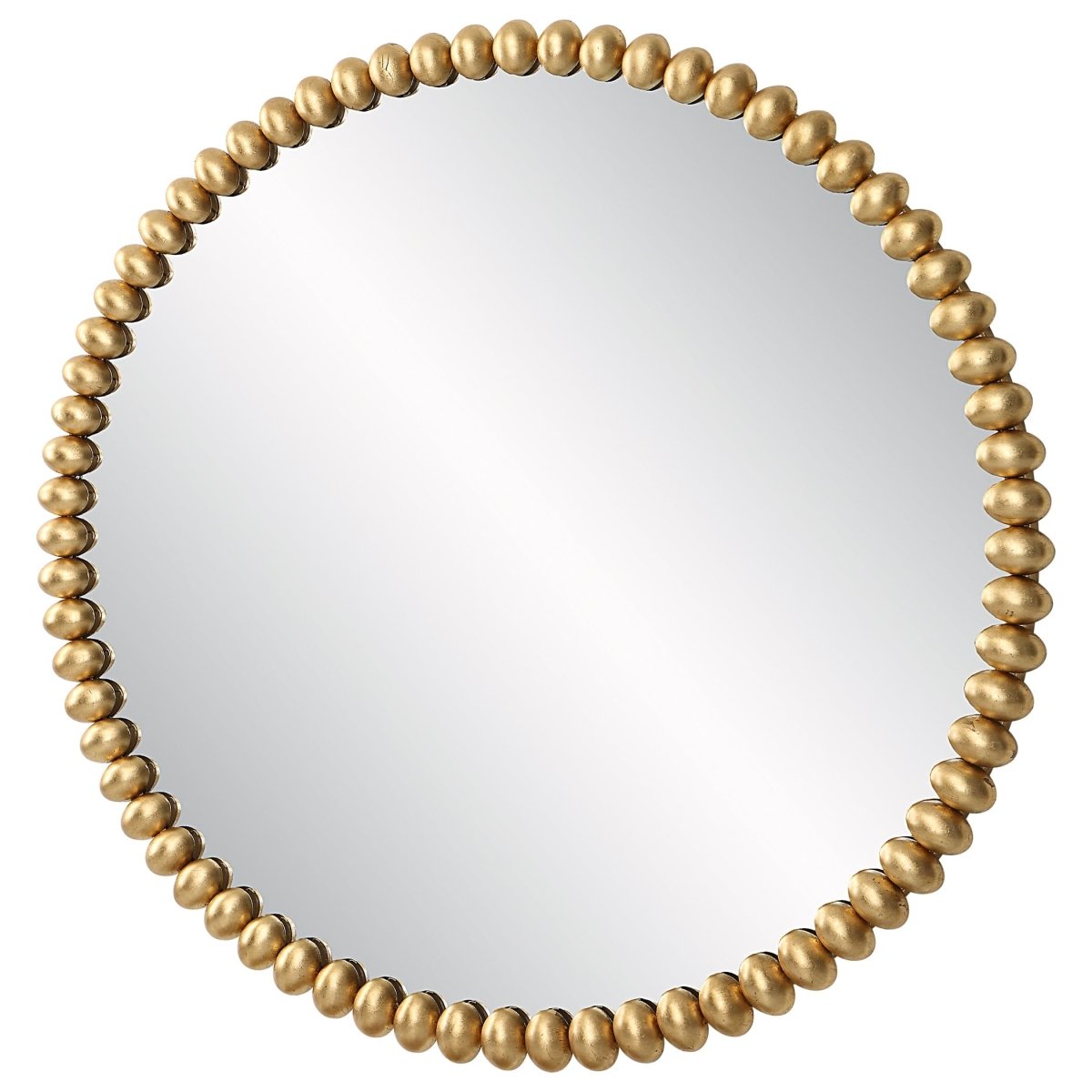 Byzantine Round Gold Mirror - Uttermost - Round Mirrors by Modest Hut