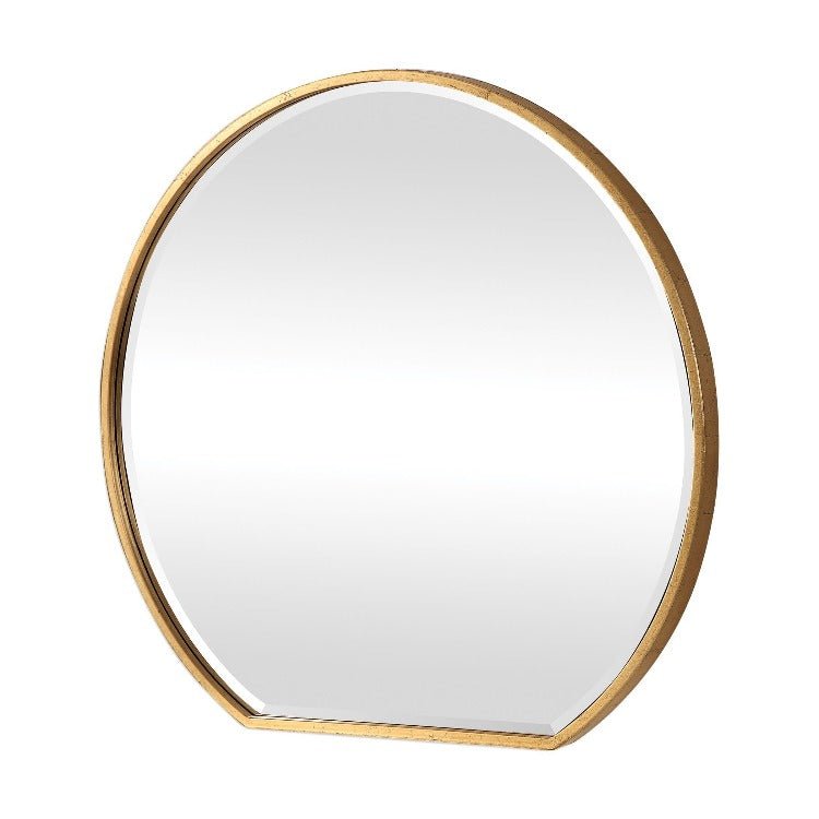 Cabell Gold Iron Mirror - Uttermost - Round Mirrors by Modest Hut