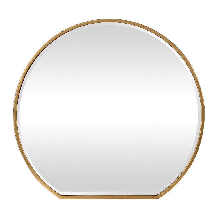 Cabell Gold Iron Mirror - Uttermost - Round Mirrors by Modest Hut