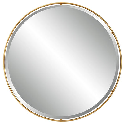 Canillo Gold Round Mirror - Uttermost - Round Mirrors by Modest Hut