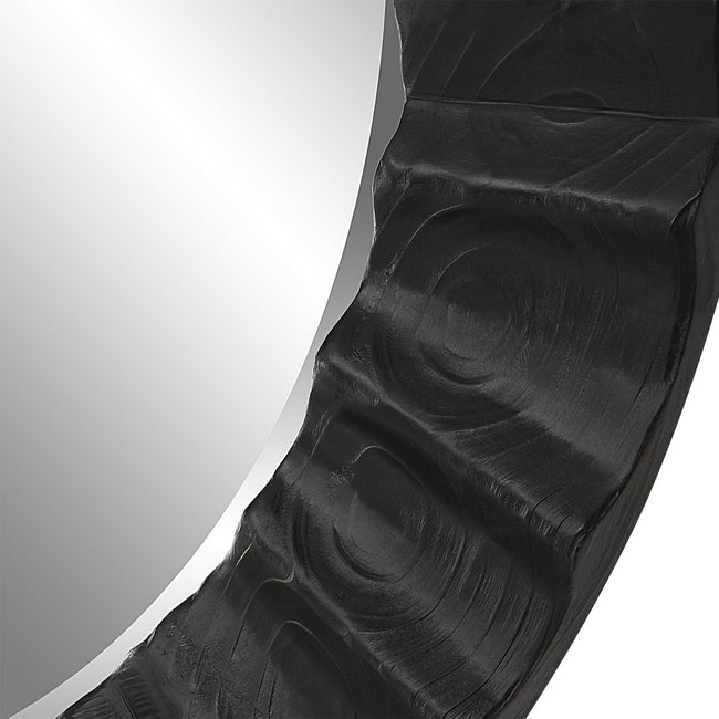 Caribou Dark Espresso Round Mirror - Uttermost - Round Mirrors by Modest Hut