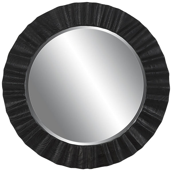 Caribou Dark Espresso Round Mirror - Uttermost - Round Mirrors by Modest Hut