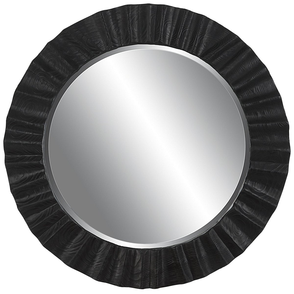 Caribou Dark Espresso Round Mirror - Uttermost - Round Mirrors by Modest Hut