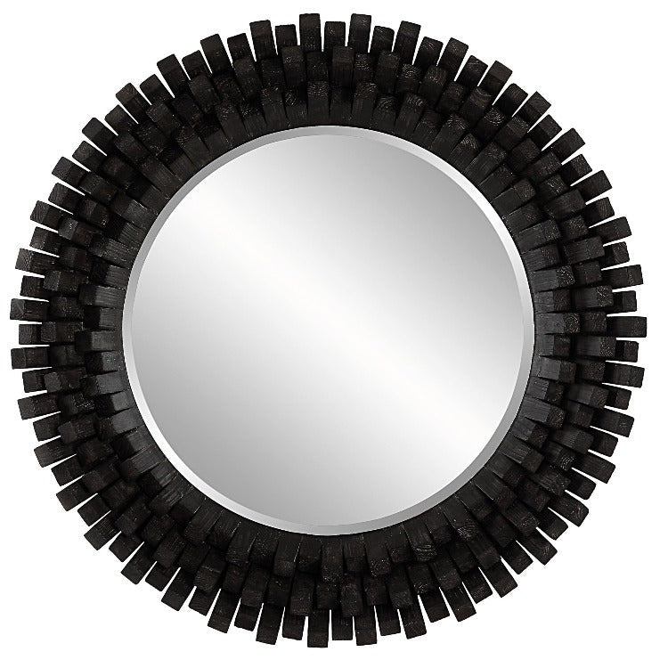 Circle Of Piers Round Wood Mirror - Uttermost - Round Mirrors by Modest Hut