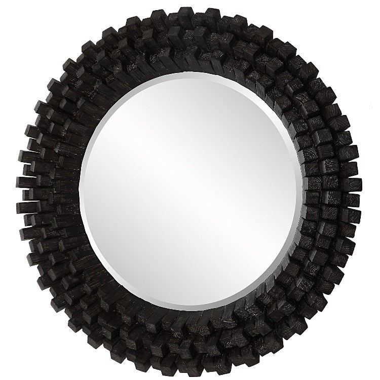 Circle Of Piers Round Wood Mirror - Uttermost - Round Mirrors by Modest Hut