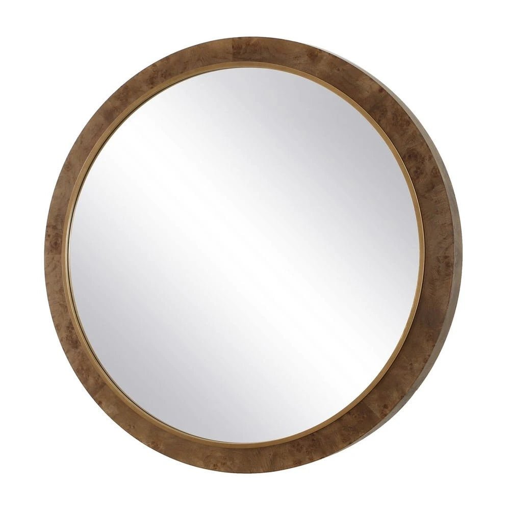Cleveland Round Mirror - Uttermost - Round Mirrors by Modest Hut