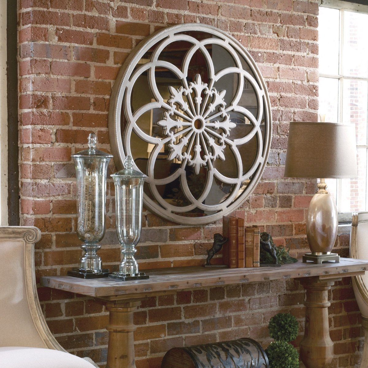 Conselyea Round Mirror - Uttermost - Round Mirrors by Modest Hut