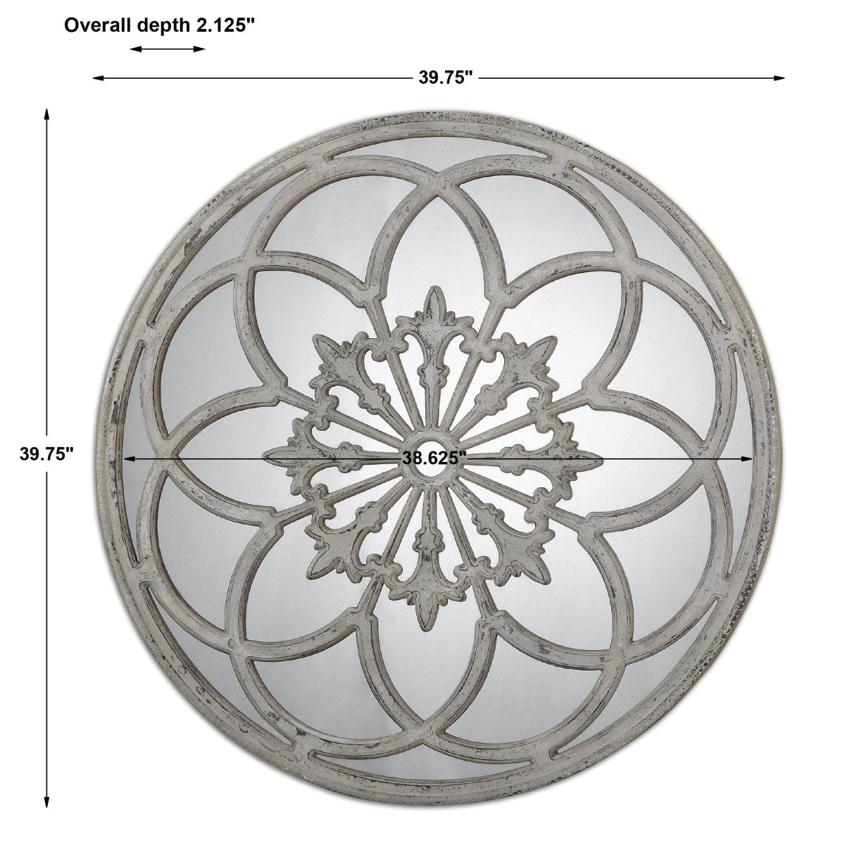 Conselyea Round Mirror - Uttermost - Round Mirrors by Modest Hut