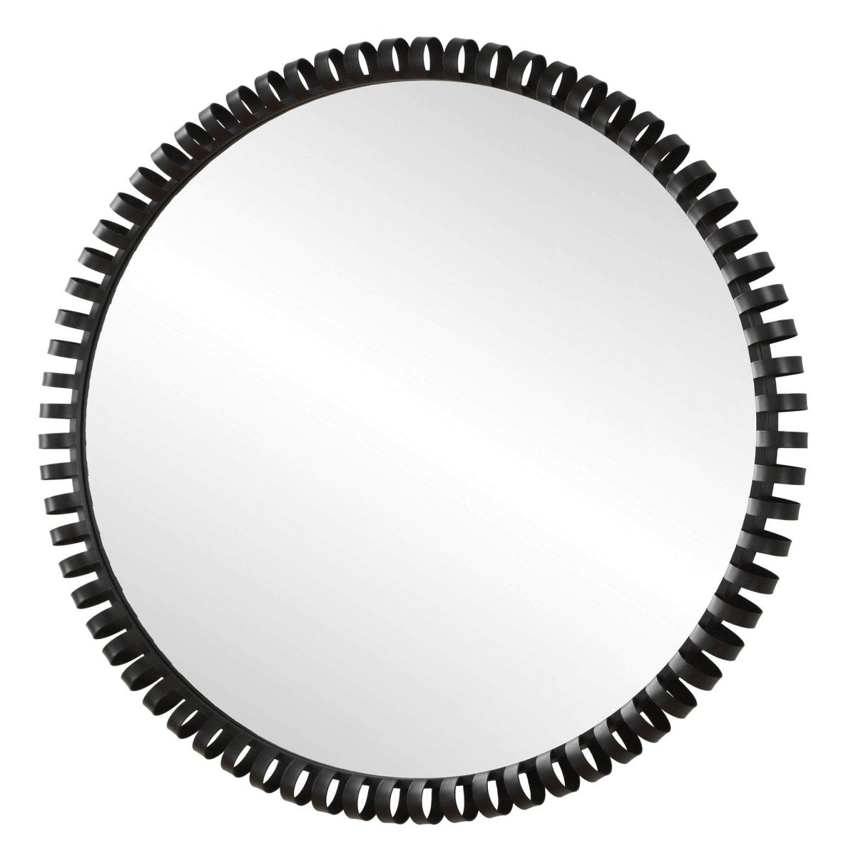 Corona Modern Round Mirror - Uttermost - Round Mirrors by Modest Hut