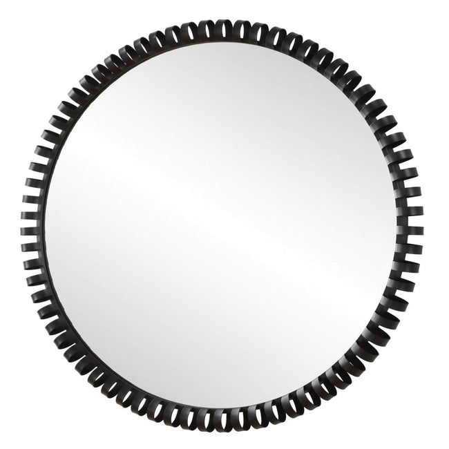 Corona Modern Round Mirror - Uttermost - Round Mirrors by Modest Hut