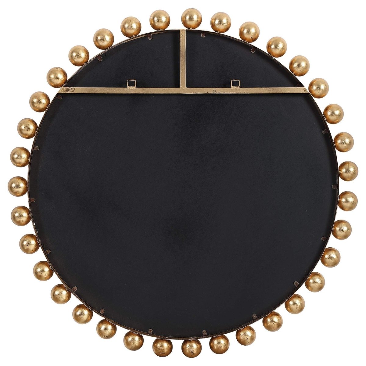 Cyra Gold Round Mirror - Uttermost - Round Mirrors by Modest Hut