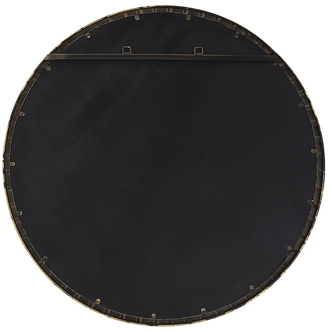 Dandridge Gold Round Mirror - Uttermost - Round Mirrors by Modest Hut