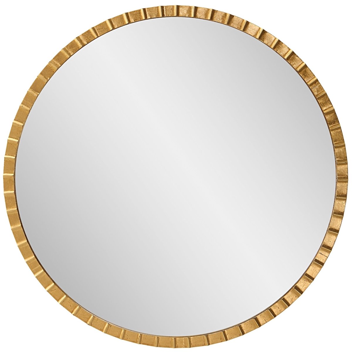 Dandridge Gold Round Mirror - Uttermost - Round Mirrors by Modest Hut