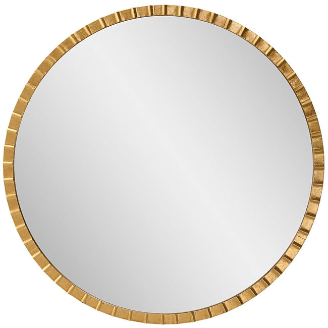 Dandridge Gold Round Mirror - Uttermost - Round Mirrors by Modest Hut