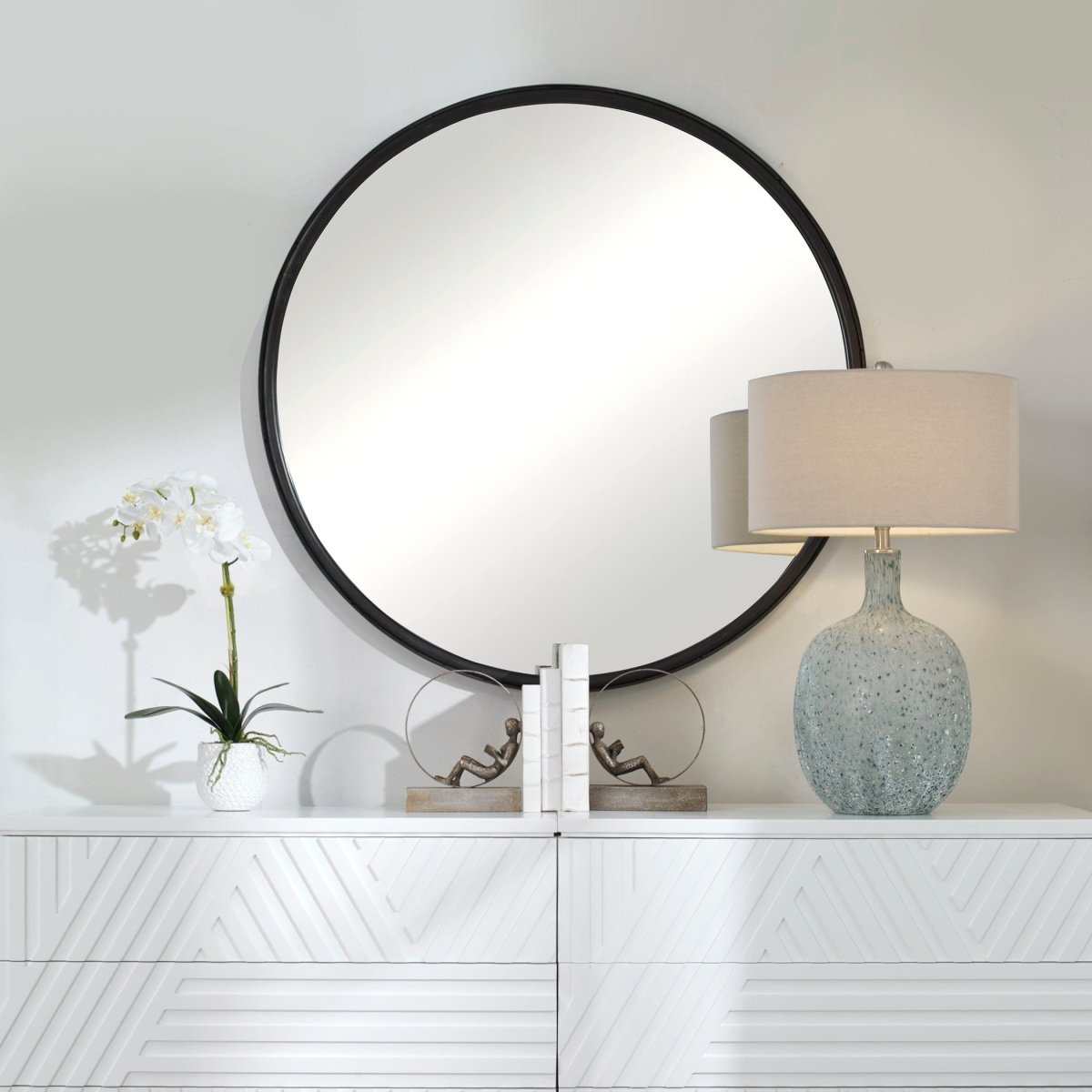 Dawsyn Round Mirror - Uttermost - Round Mirrors by Modest Hut