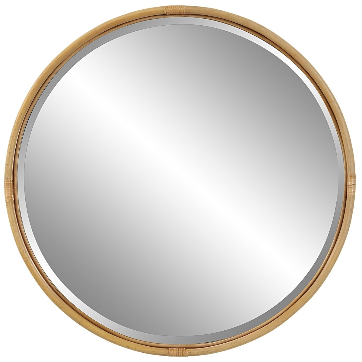 Drift Away Rattan Round Mirror - Uttermost - Round Mirrors by Modest Hut