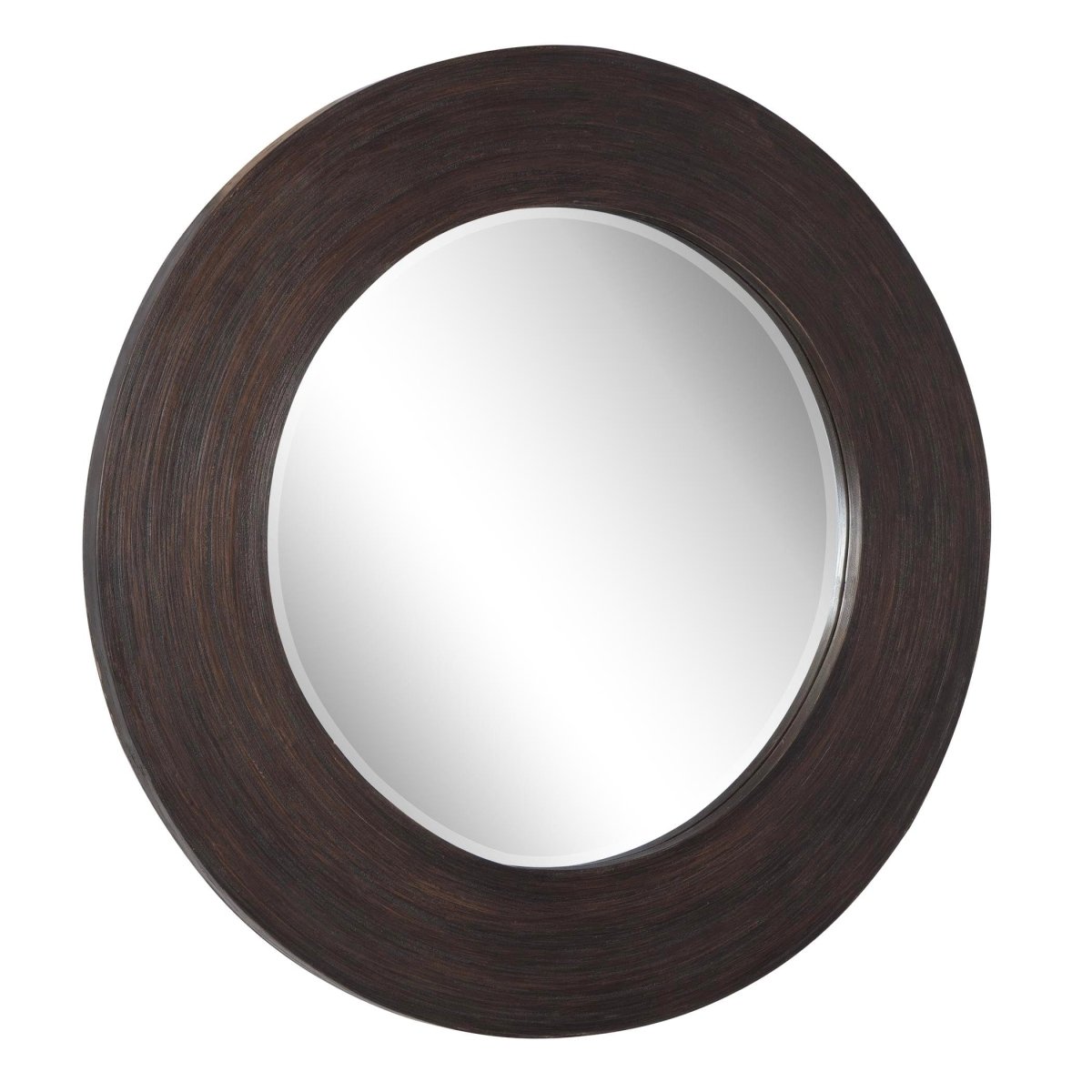 Dutton Dark Walnut Round Mirror - Uttermost - Round Mirrors by Modest Hut