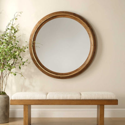 Frontier Round Wood Mirror - Round Mirrors