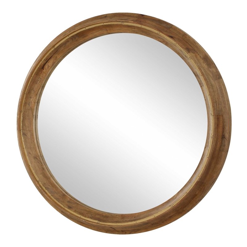 Frontier Round Wood Mirror - Round Mirrors