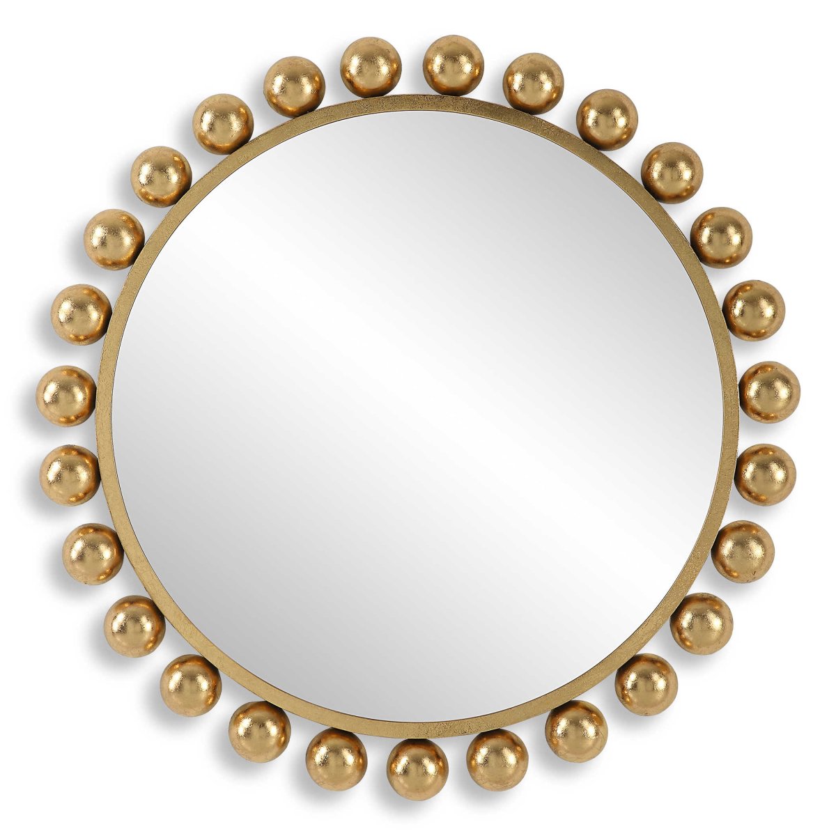 Gold Bulb Round Mirror - Uttermost - Round Mirrors by Modest Hut