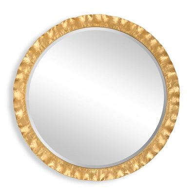 Haya Round Gold Mirror - Uttermost - Round Mirrors by Modest Hut