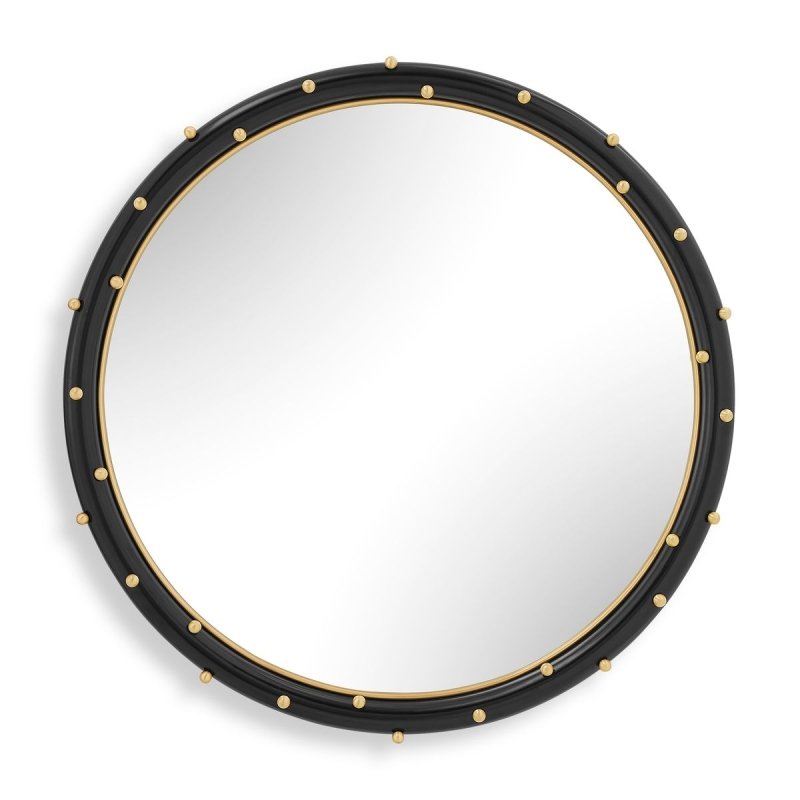 Alternate view of the Helia Round Mirror by Uttermost