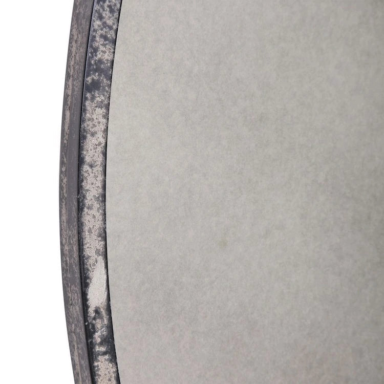 Juniu Antiqued Round Mirror - Uttermost - Round Mirrors by Modest Hut