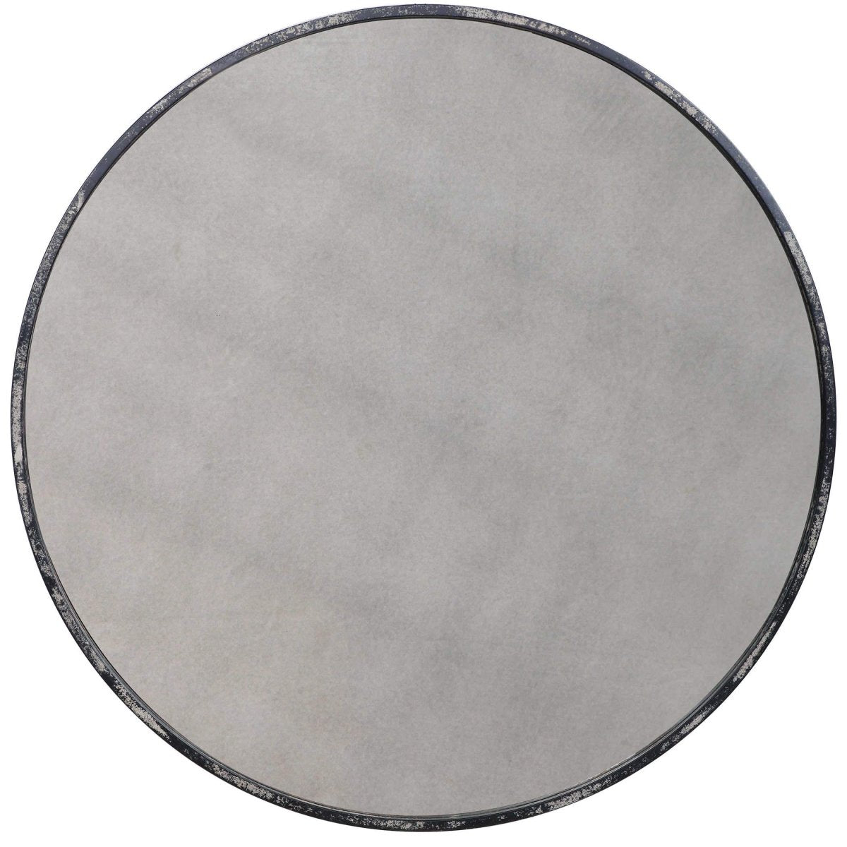 Juniu Antiqued Round Mirror - Uttermost - Round Mirrors by Modest Hut