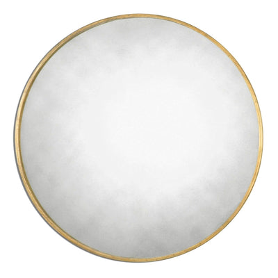 Junius Round Gold Mirror - Uttermost - Round Mirrors by Modest Hut