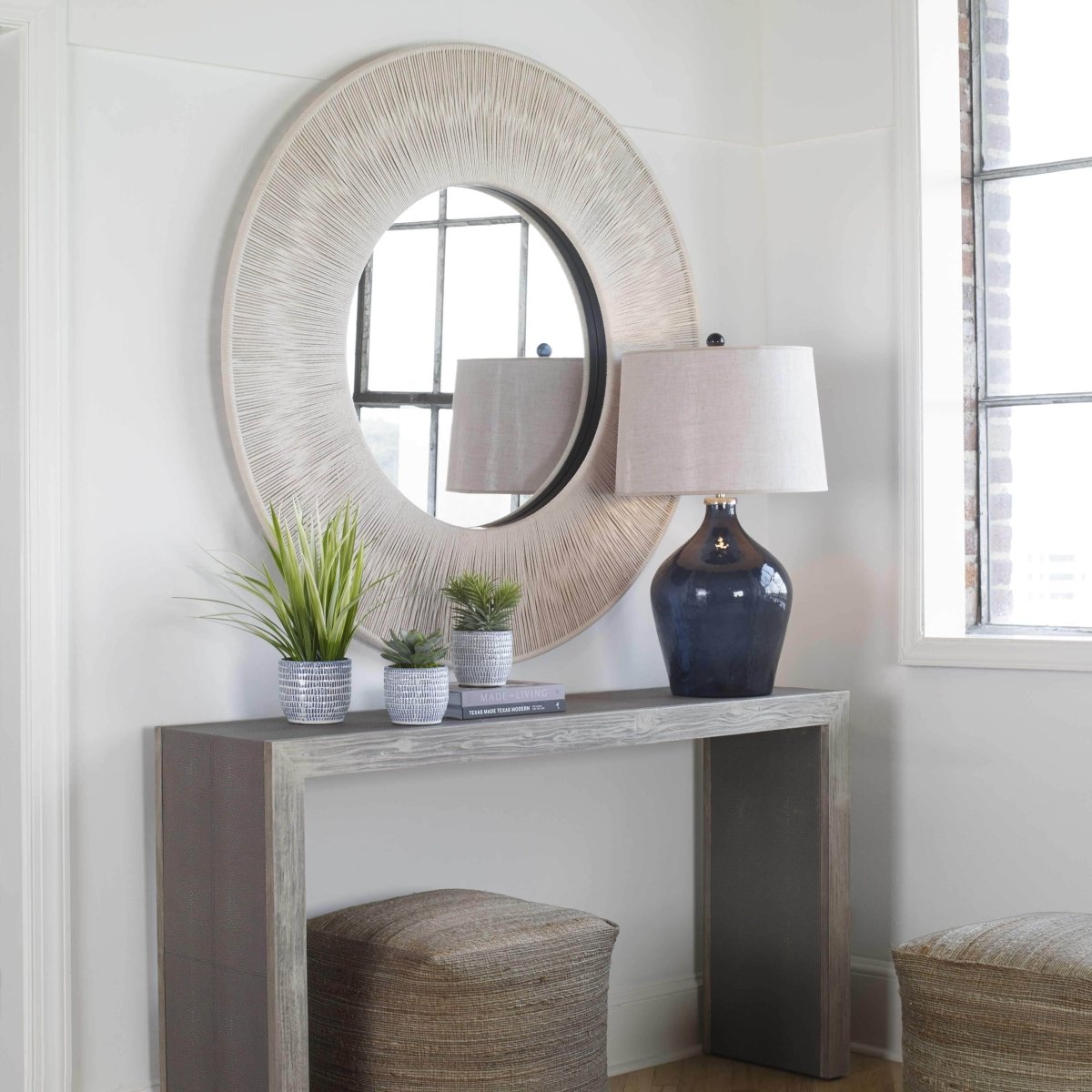 Knotted Round MIrror - Uttermost - Round Mirrors by Modest Hut