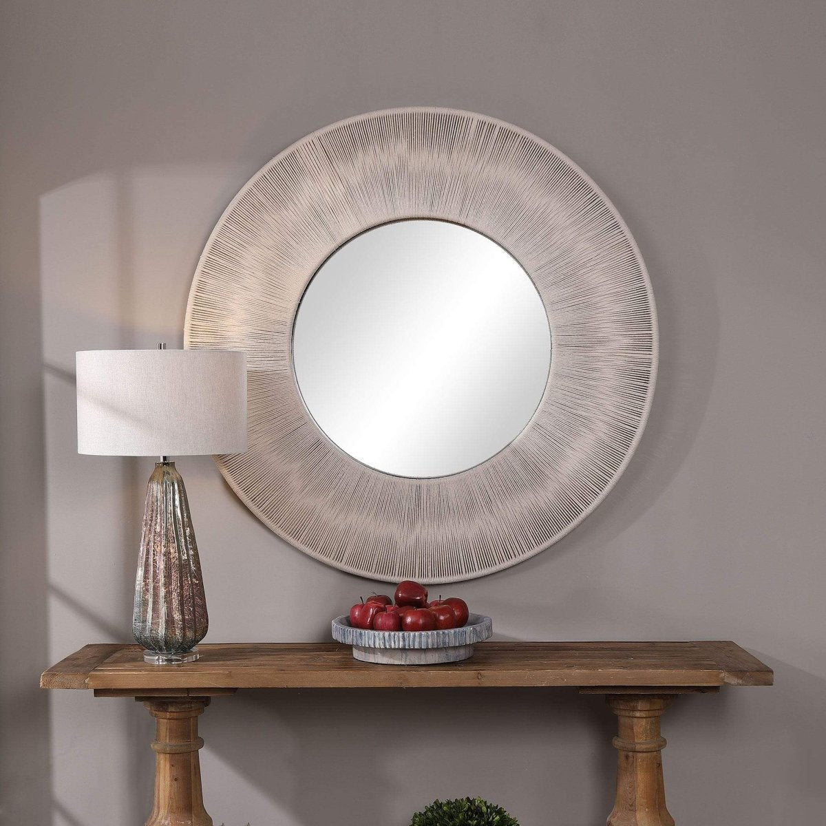 Knotted Round MIrror - Uttermost - Round Mirrors by Modest Hut