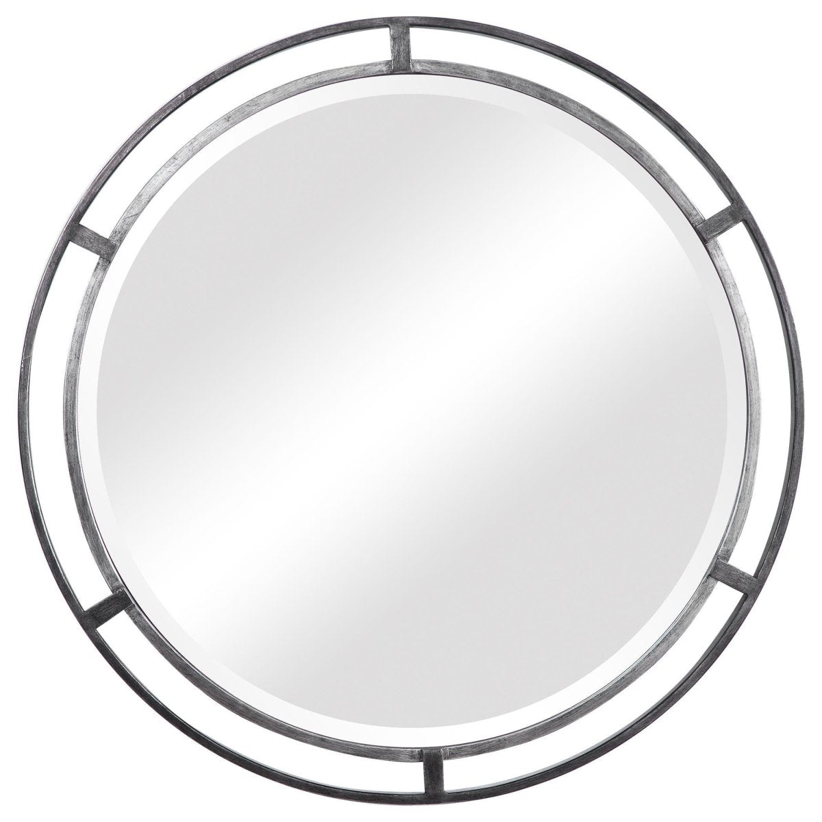 Liates Iron Round Mirror - Uttermost - Round Mirrors by Modest Hut