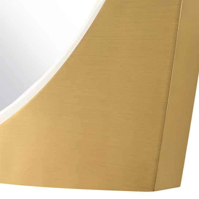 Neilia Round Brass Mirror - Uttermost - Round Mirrors by Modest Hut