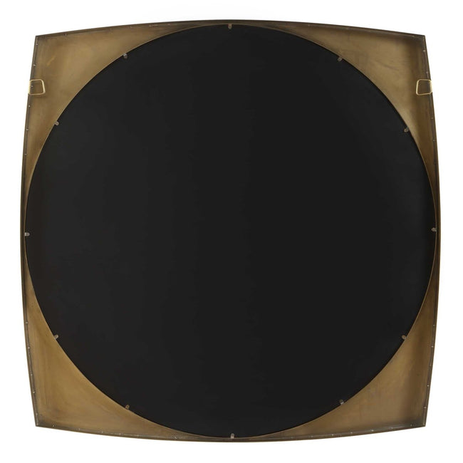 Neilia Round Brass Mirror - Uttermost - Round Mirrors by Modest Hut