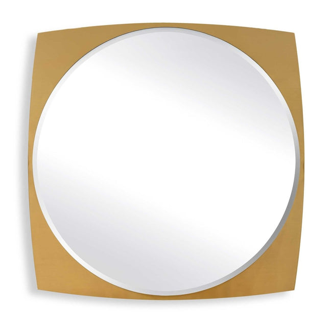 Neilia Round Brass Mirror - Uttermost - Round Mirrors by Modest Hut