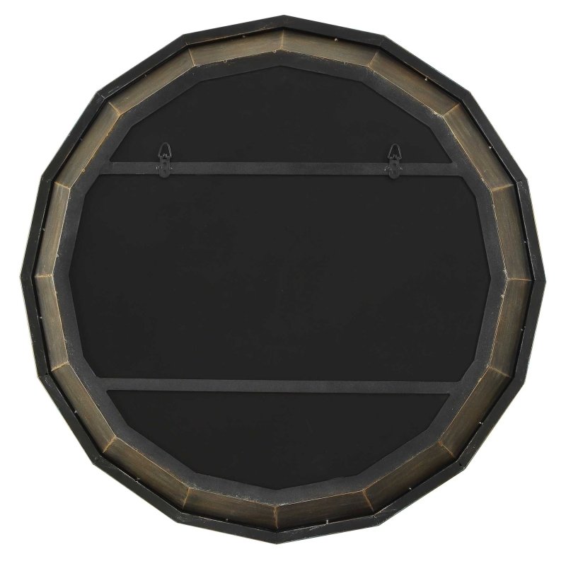 Neve Bronze Round Mirror - Round Mirrors