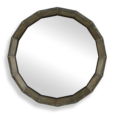 Neve Bronze Round Mirror - Round Mirrors