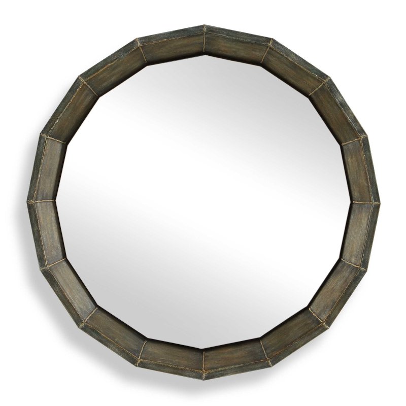 Neve Bronze Round Mirror - Round Mirrors