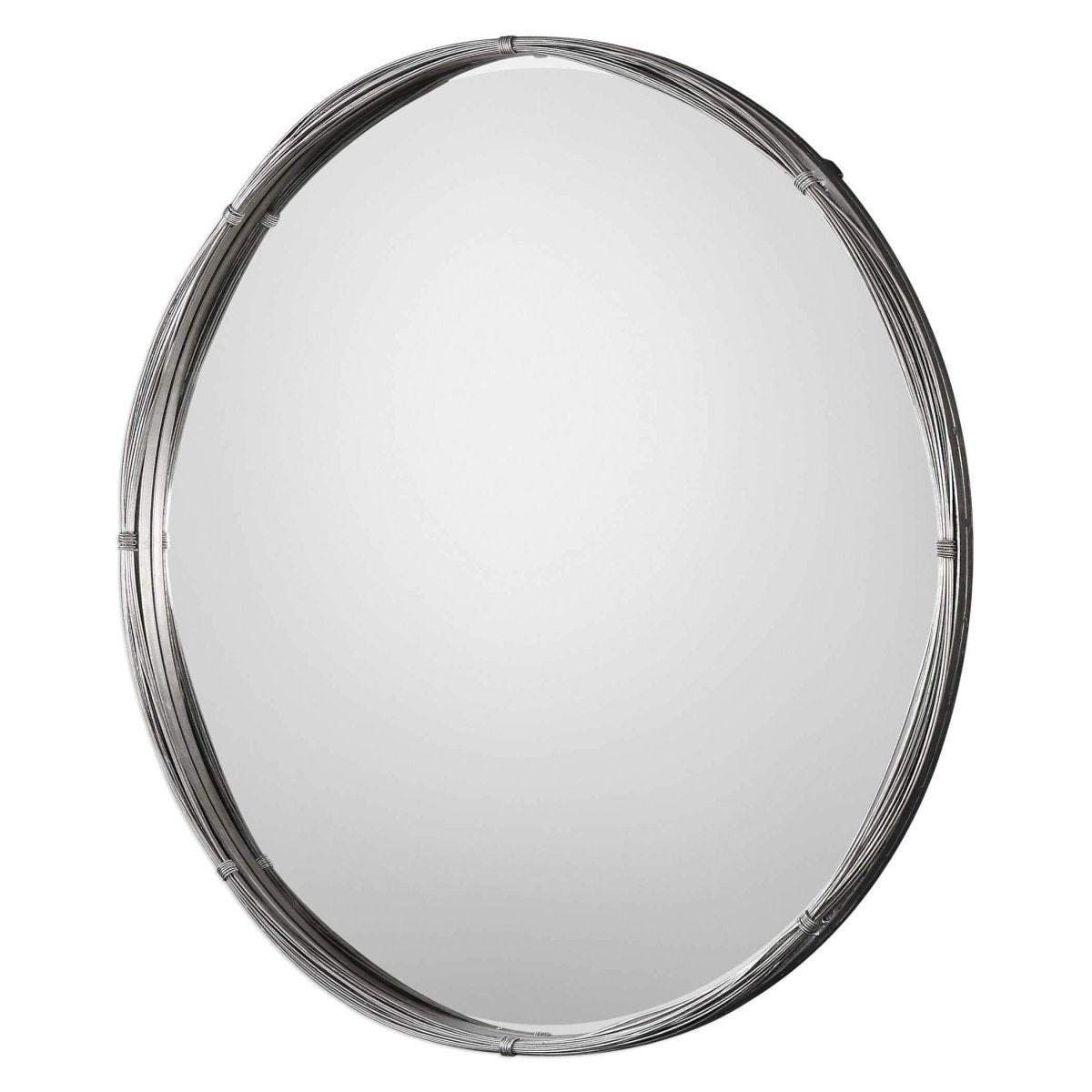 Ohmer Heavy Wire Round Mirror - Uttermost - Round Mirrors by Modest Hut