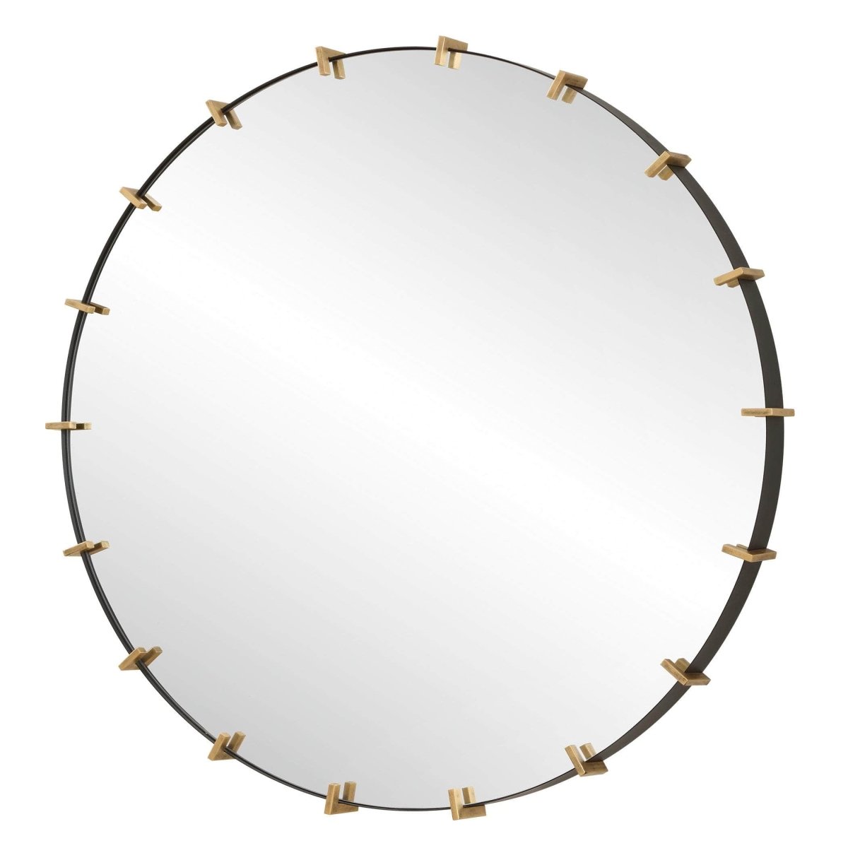 Pali Industrial Round Mirror - Uttermost - Round Mirrors by Modest Hut