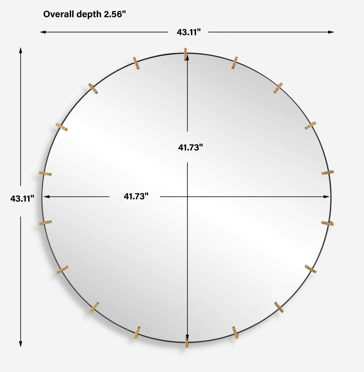 Pali Industrial Round Mirror - Uttermost - Round Mirrors by Modest Hut