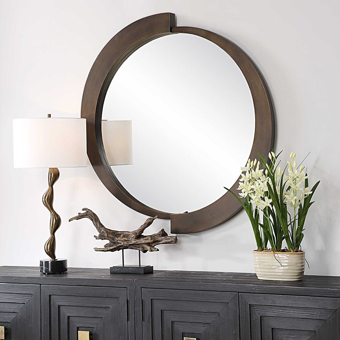 Reverse Round Mirror - Uttermost - Round Mirrors by Modest Hut