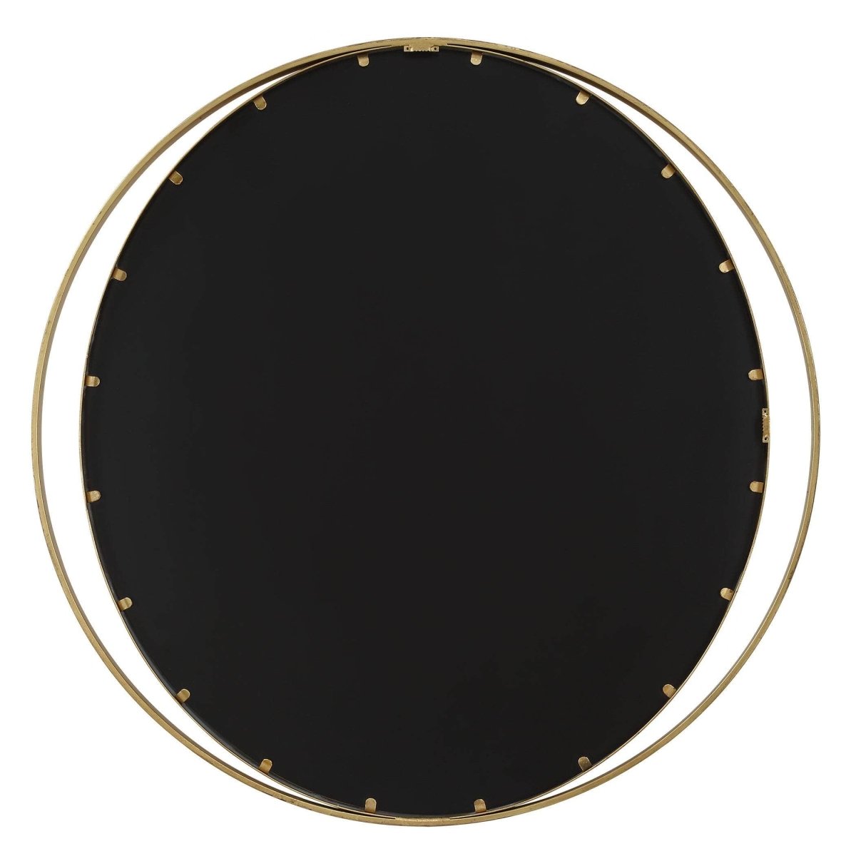 Rhodes Gold Round Mirror - Uttermost - Round Mirrors by Modest Hut