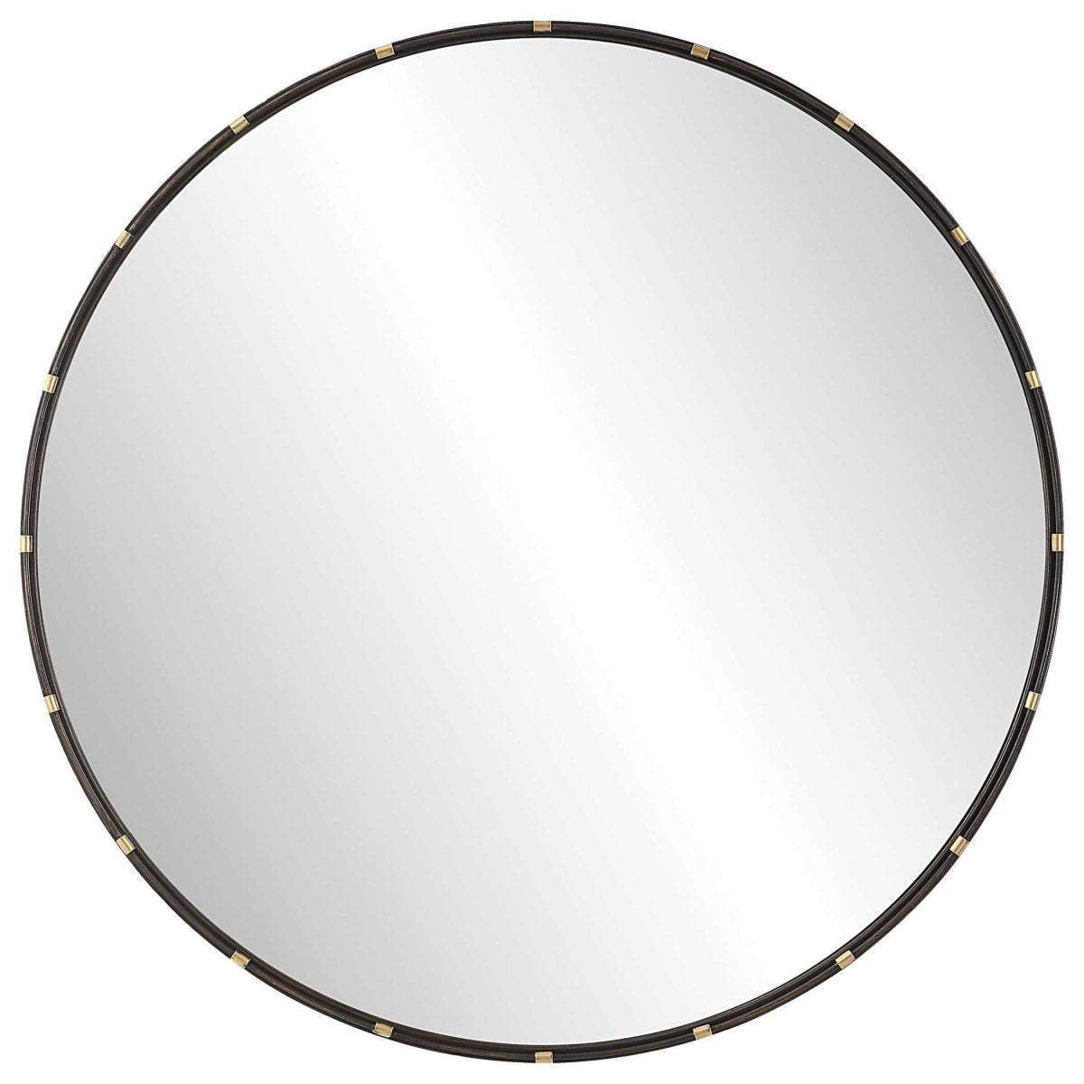 Round Metal Frame Mirror - Uttermost - Round Mirrors by Modest Hut