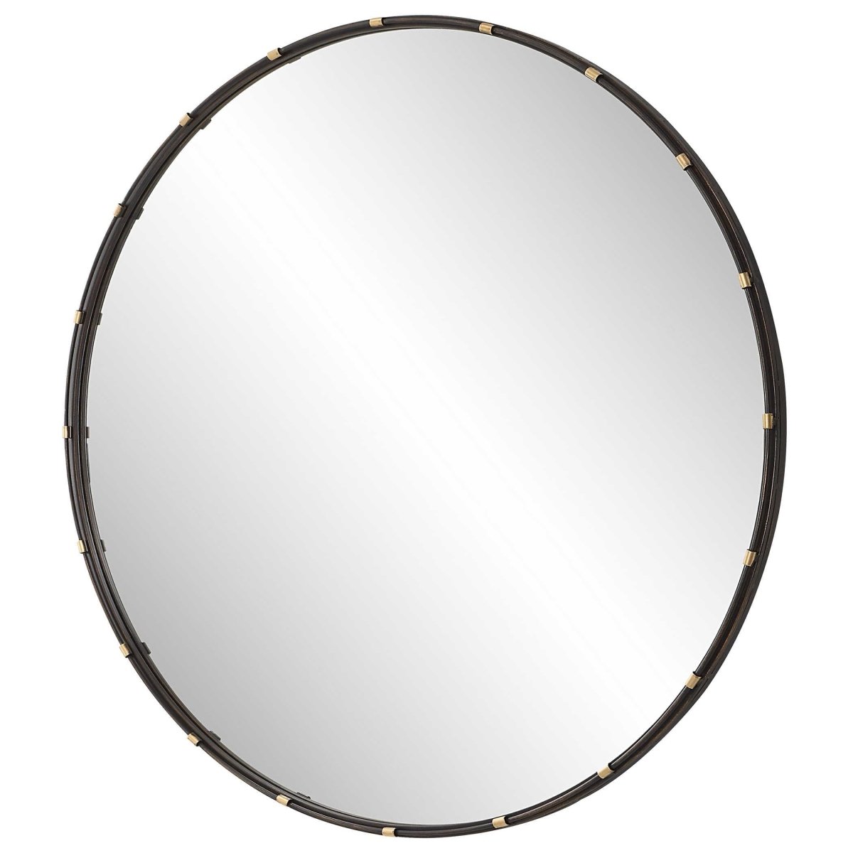 Round Metal Frame Mirror - Uttermost - Round Mirrors by Modest Hut