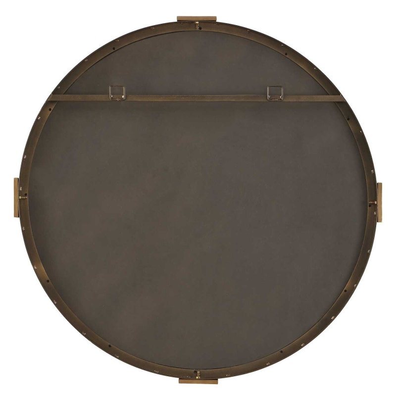 Russo Travertine Round Mirror - Round Mirrors